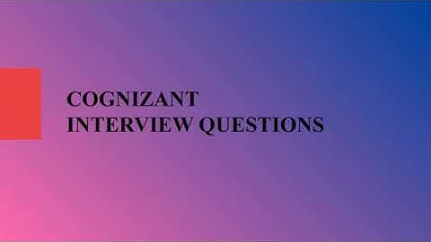 Cognizant interview questions for freshers || Top 100 + CTS TR & HR round questions