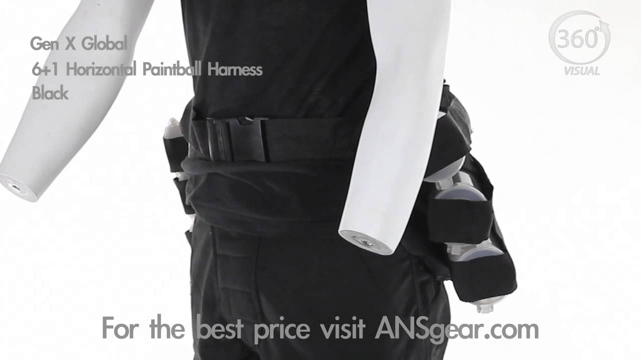 Gen X Global 6+1 Horizontal Paintball Harness Black Visual 360 YouTube