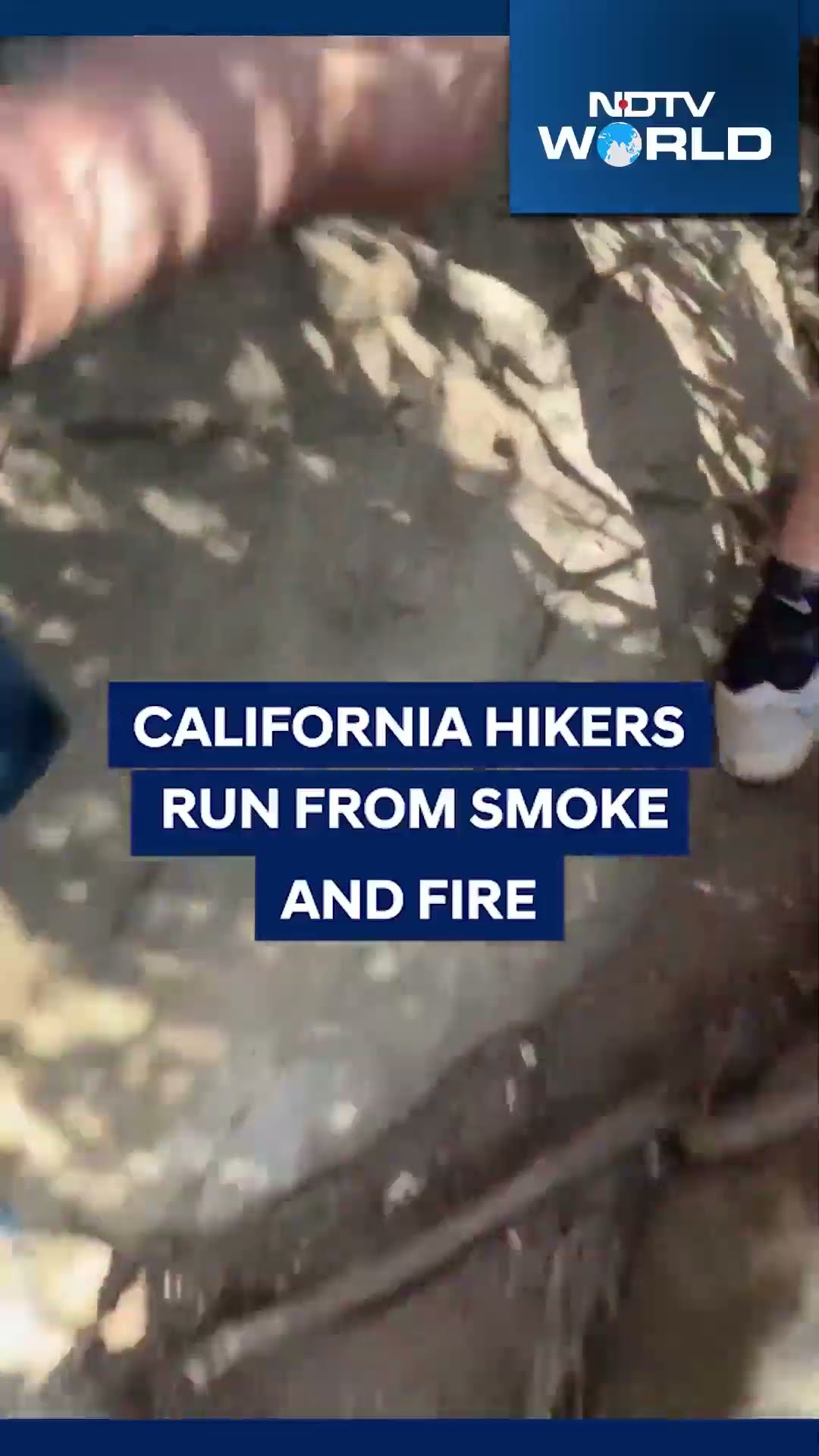 California Hikers Flee As Wildfire Smoke Engulfs Trails