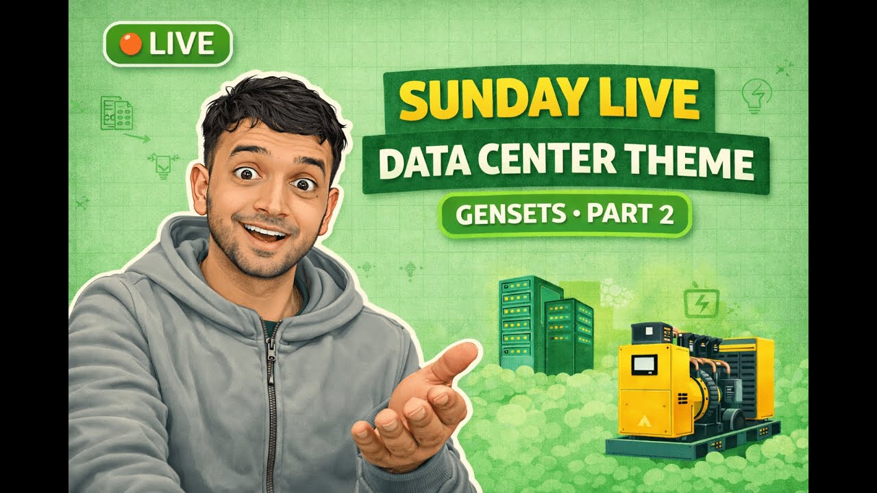 Sunday Live - Discussion on Data Center Theme Stocks - Gensets - Part 2