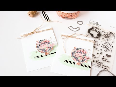 How To Add Metallic Accents With Gilding Flakes - United We Flourish Stitched Together