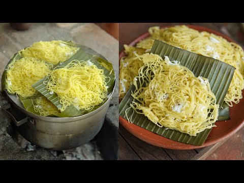 Kerala Breakfast Banana Idiyappam | Noolappam - String Hopper