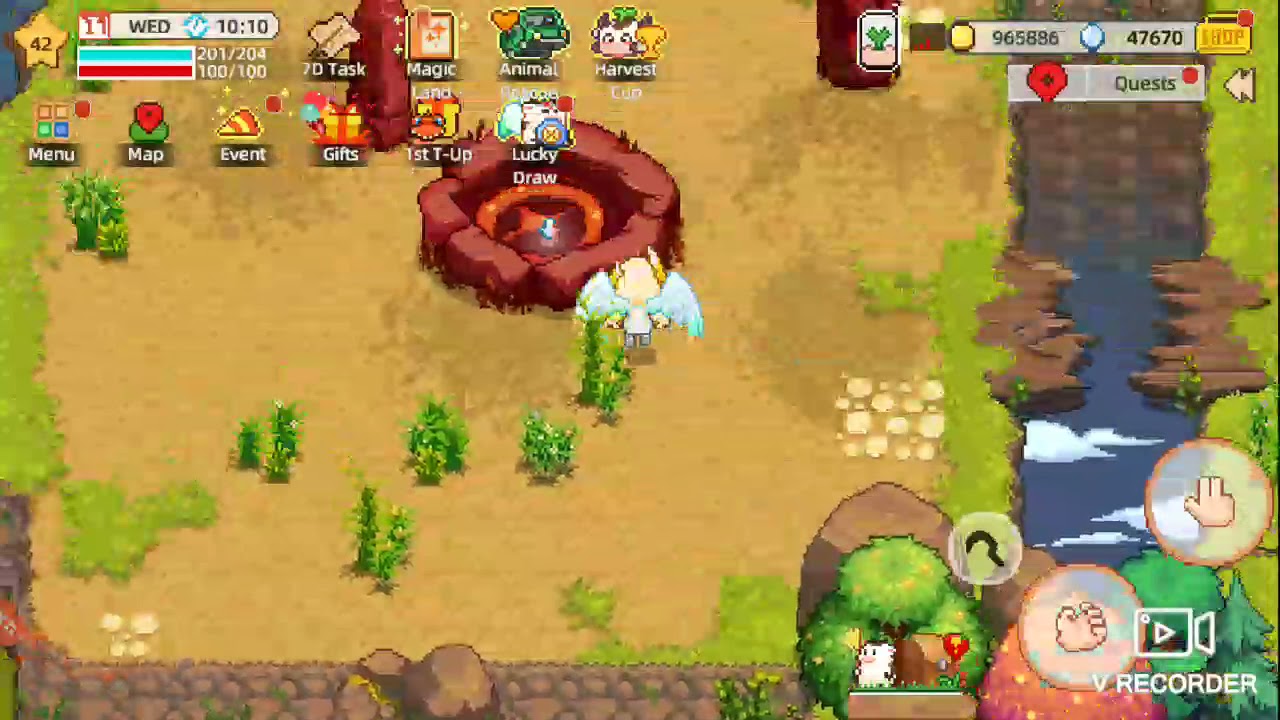 Harvest Town swamp inside that tree 2