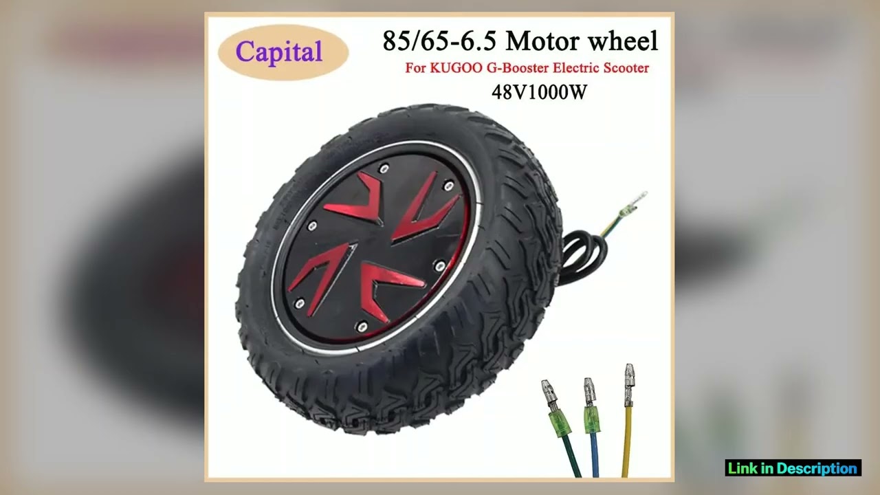 HOT 856565 Vacuum Tyre with 48V 1000W Hub Motor for KUGOO GBooster Electric Scooter Front Wheel