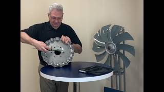 Measuring the Mounting Pattern of a Flange-Mounted Fan