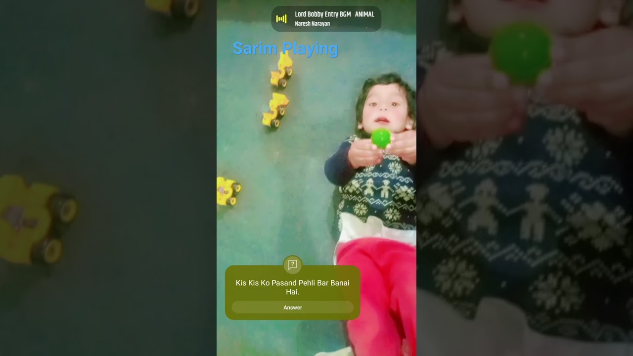 Sarim Playing With Construction 🏗️ Trucks