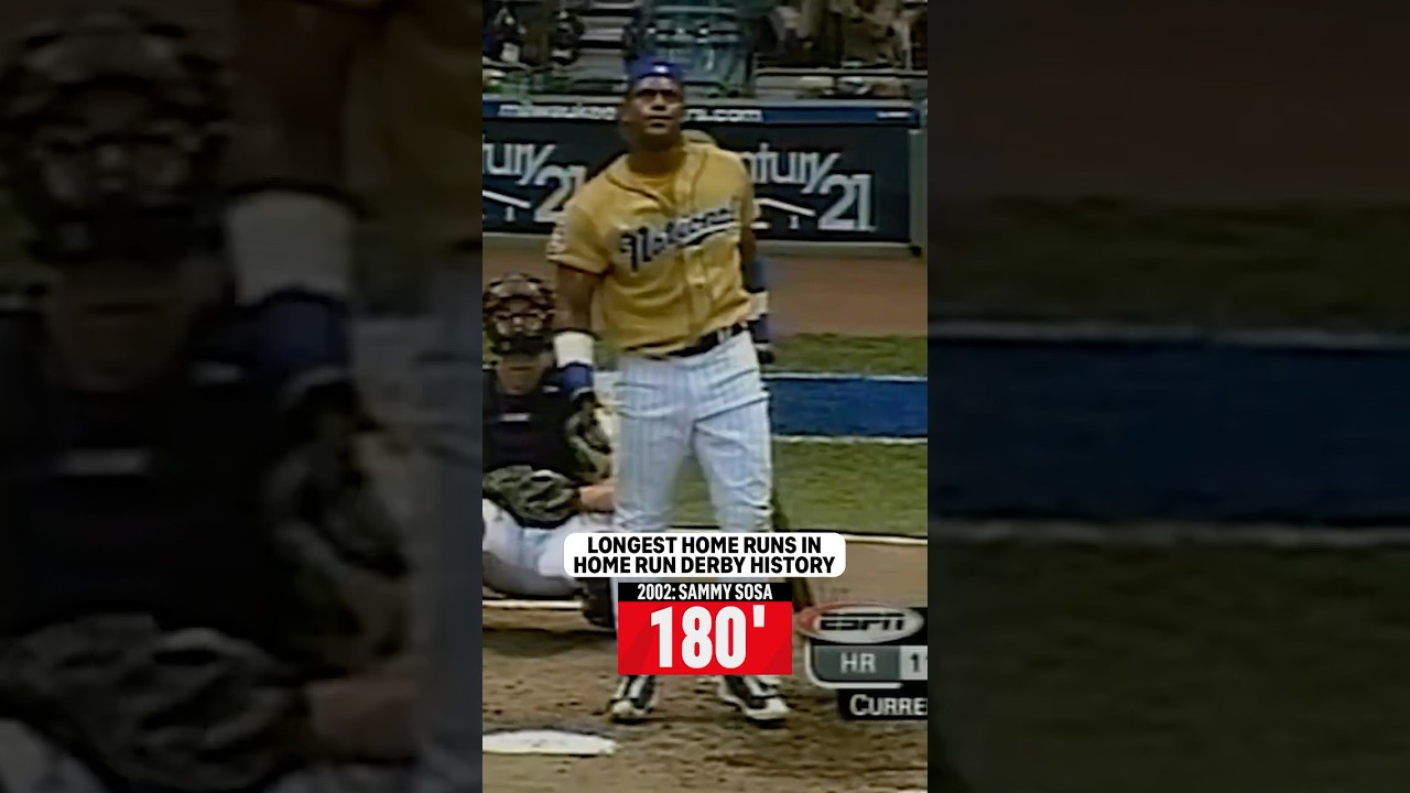 The Longest Home Runs in Home Run Derby History 🤯 #mlb #baseball