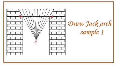 Draw jack arch or flat arch sample 1