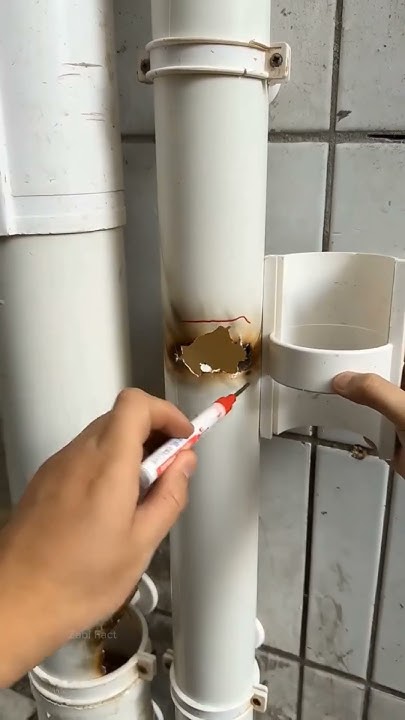 How To Repair Damaged Pipe Easily - YouTube