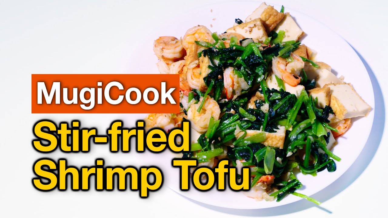 🍤 Stir-Fried Tofu & Shrimp 🥢 | Quick & Healthy Asian Recipe! 🥦✨