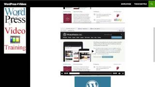 WordPress Training 8 - How To Use Widgets And Menus