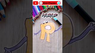 Huruf R #bermainsambilbelajar #menggambar #mewarnai #feedshorts #hurufabjad #alfabet #kidsvideo #abc
