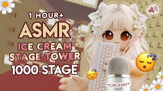 Roblox ASMR ✿ Ice Cream Stage Tower 🍦 but it's *CREAMY* Keyboard ASMR [1000 STAGE] screenshot 5
