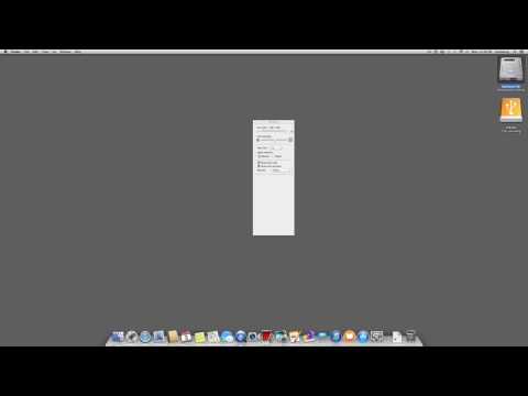 Mac OS X Tutorial | Desktop Icon Size | Free Drive Space Info