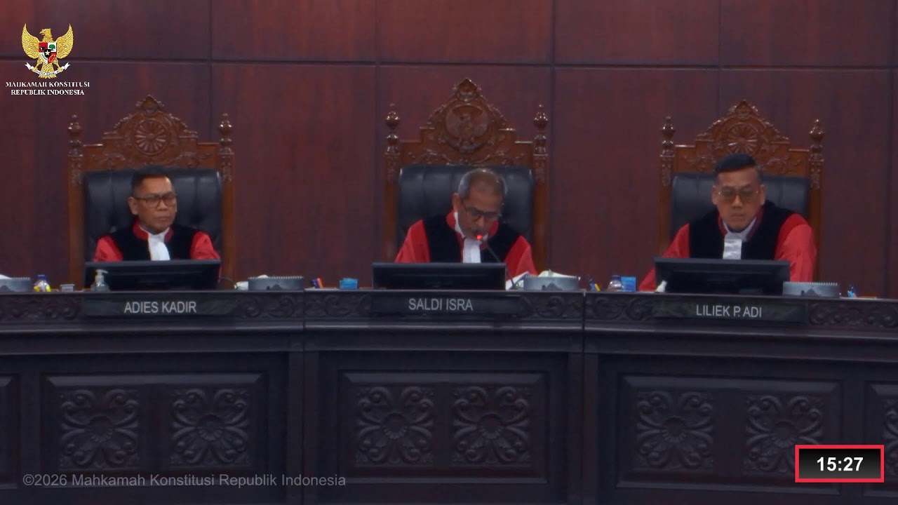 Sidang Perkara Nomor 193, 199/PUU-XXIV/2026. Kamis, 11 Juni 2026.