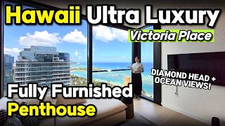 Inside a Fully Furnished Hawaii Penthouse | Victoria Place Luxury Condo Tour 🌴