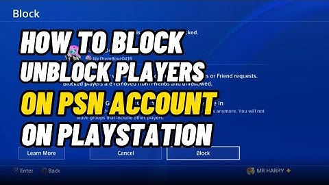 How To Block / Unblock Friends Or Players On PS4 ( Easy Method )