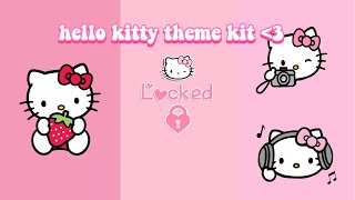 Hello kitty phone theme kit | iOS 16 screenshot 2
