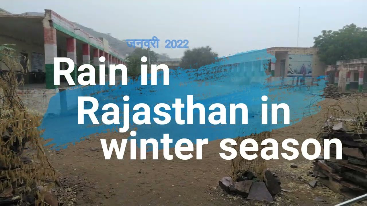 Rain in Rajasthan in winter season