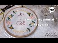 Embroidery hoop step by step for beginners PDF Pattern: ‘’It’s a Girl&#39;&#39;   2023