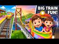 Chugga Chugga  with Kingsley and Kayden! Choo Choo Train Song | Exciting Kids Adventure + More Songs