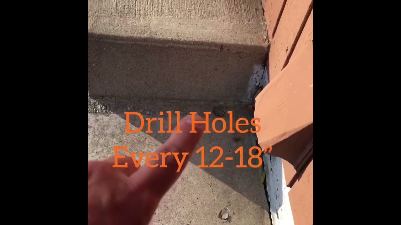 Previous Signs Of A Liquid Subterranean Termite Treatment Around A House