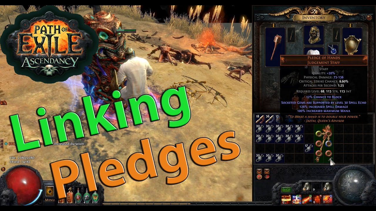 Path of Exile Linking Pledge of Hands (The Power of Kuduku) YouTube