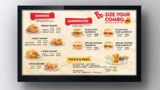 Bojangles' Menu Sample 1