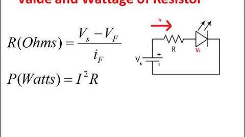 How to calculate resistor value for LED