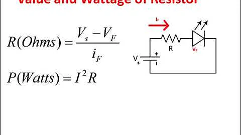 How to calculate resistor value for LED's  (Light Emitting Diode)?