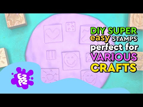 DIY SUPER EASY STAMPS PERFECT FOR VARIOUS CRAFTS - EZPZ Ideas
