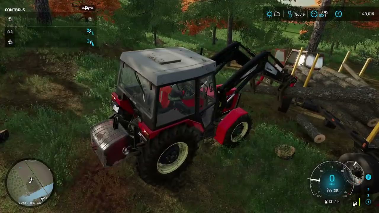 FARMING SIMULATOR 22 jesenje novembaracko sumarstvo i prodaja drva
