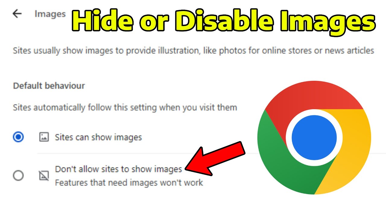 How To Hide or Disable Images on Google Chrome