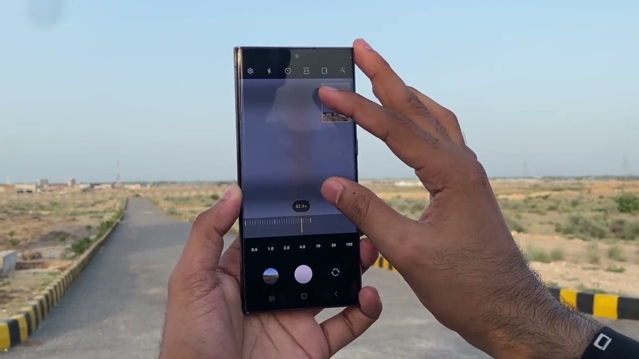 Galaxy S22 Ultra 100X Live Hands on Zoom Test |... - youtube