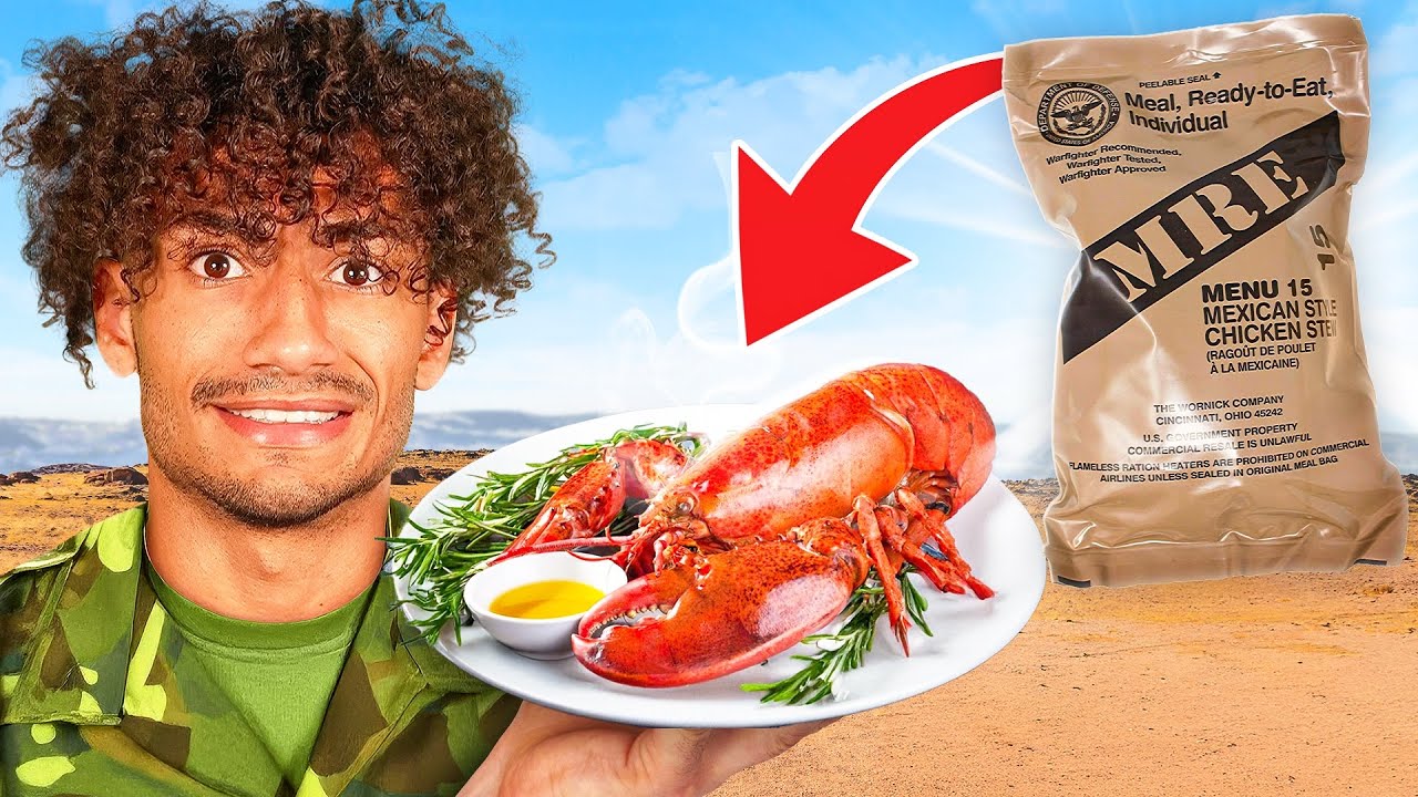 Eating ONLY Military Food for 24 HOURS!!