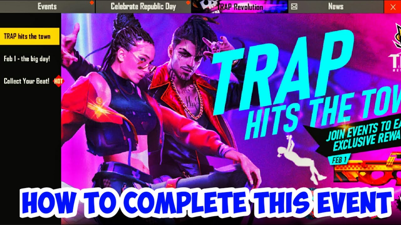 how to complete trap event || emote top-up || crazy Gamer ff
