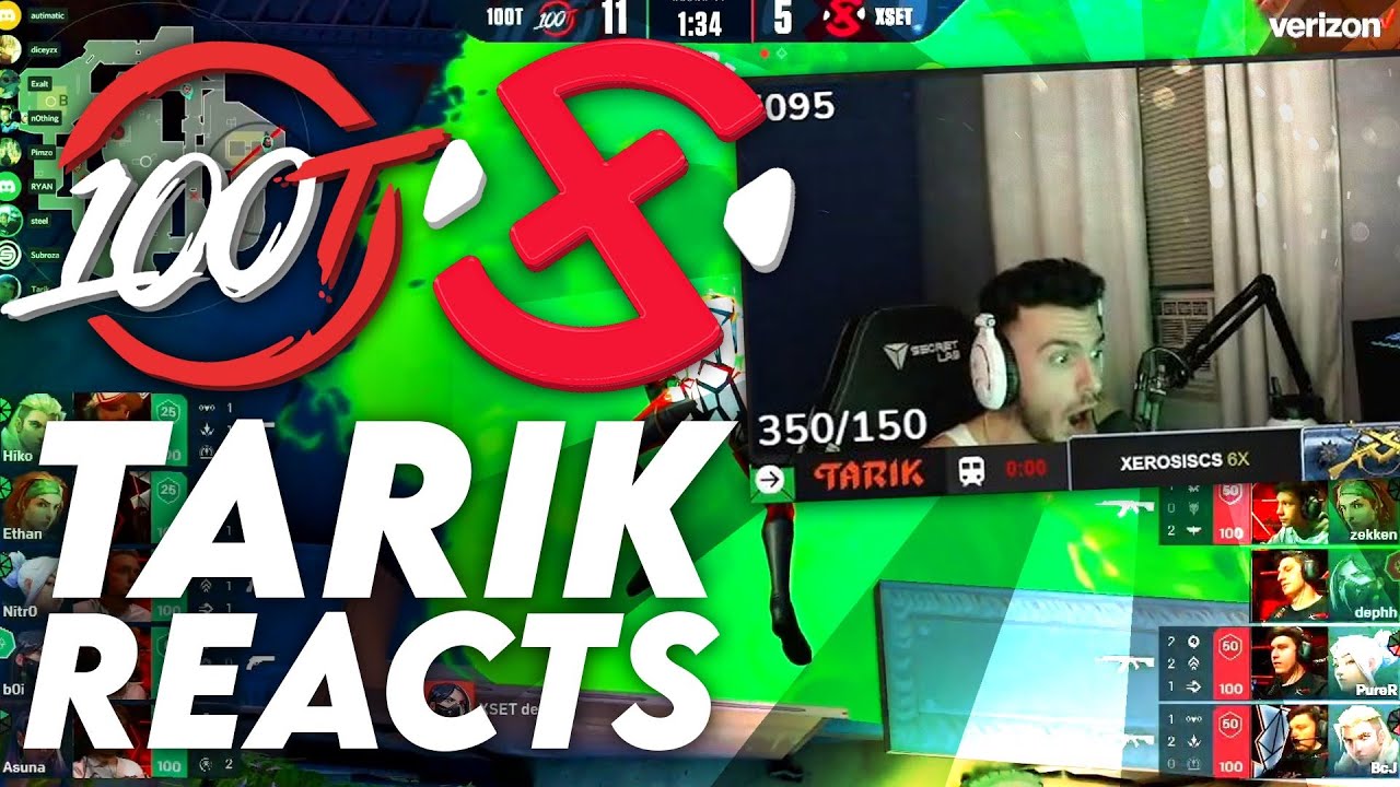 Tarik Reacts to 100T vs XSET | NA Valorant LCQ! (ft. 100T Steel, NV Marved, TSM Subroza & more...)