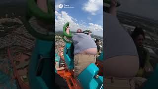 🎢 500lb Rider FALLS Off Roller Coaster?! 😱 Caught on Phone Camera 🤯
