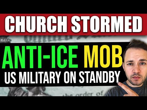 BREAKING Anti ICE Protesters Takeover Church Service US Military Troops On Standby 