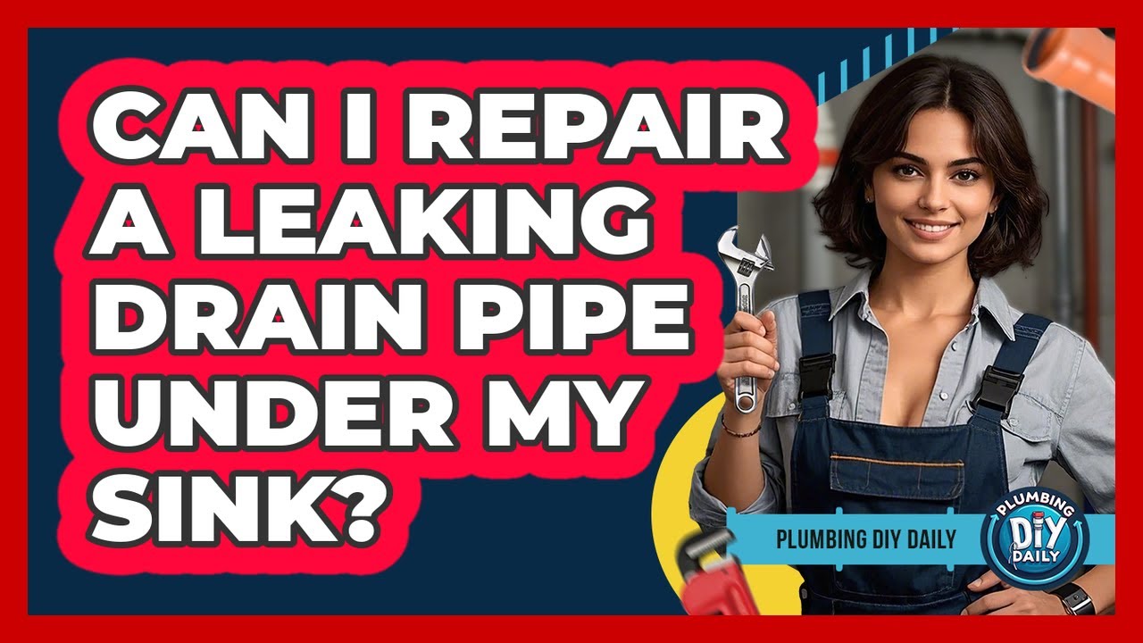 Can I Repair A Leaking Drain Pipe Under My Sink? - Plumbing DIY Daily