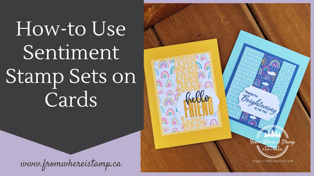 How-to Use Sentiment Stamp Sets on Cards | Stampin' Up! Tutorial