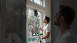 Cobweb Duster with Extension Pole for Cleaning High Ceiling, Fan, Wall, curtains Wet and Dry Duster