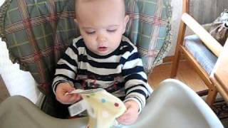 Pamer Putting On Bib