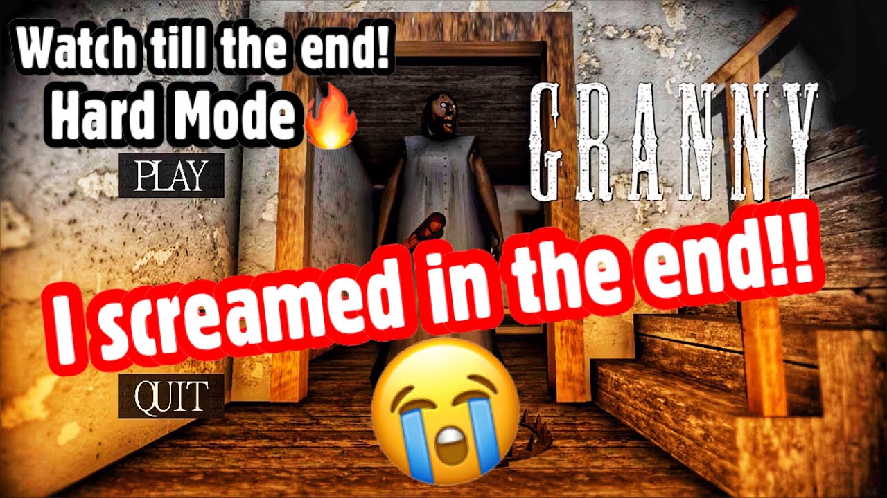 My Live Reaction on Granny!! Day 1~ Hard Mode~I screamed!! 😭