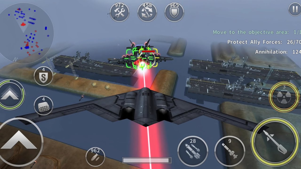 Gunship Battle: B-2 SPIRIT tier7 aircraft gameplay