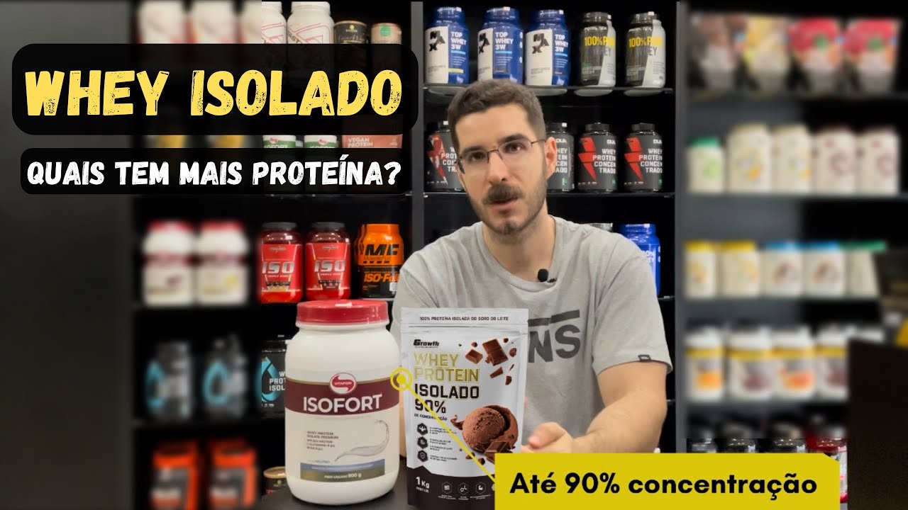 Top 7 Whey Isolado com mais proteína. Os mais vendidos. - YouTube
