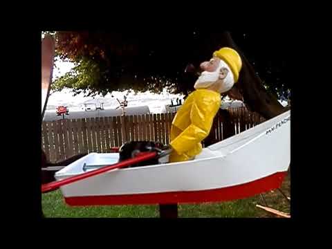Automata art: Man rowing a boat whirligig finished! - YouTube
