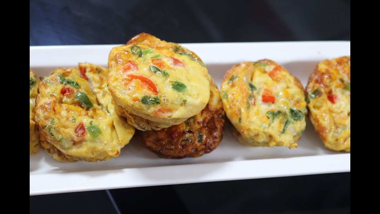 Delicious Egg Muffin Breakfast Egg Muffin Vegetable Omelette Muffin