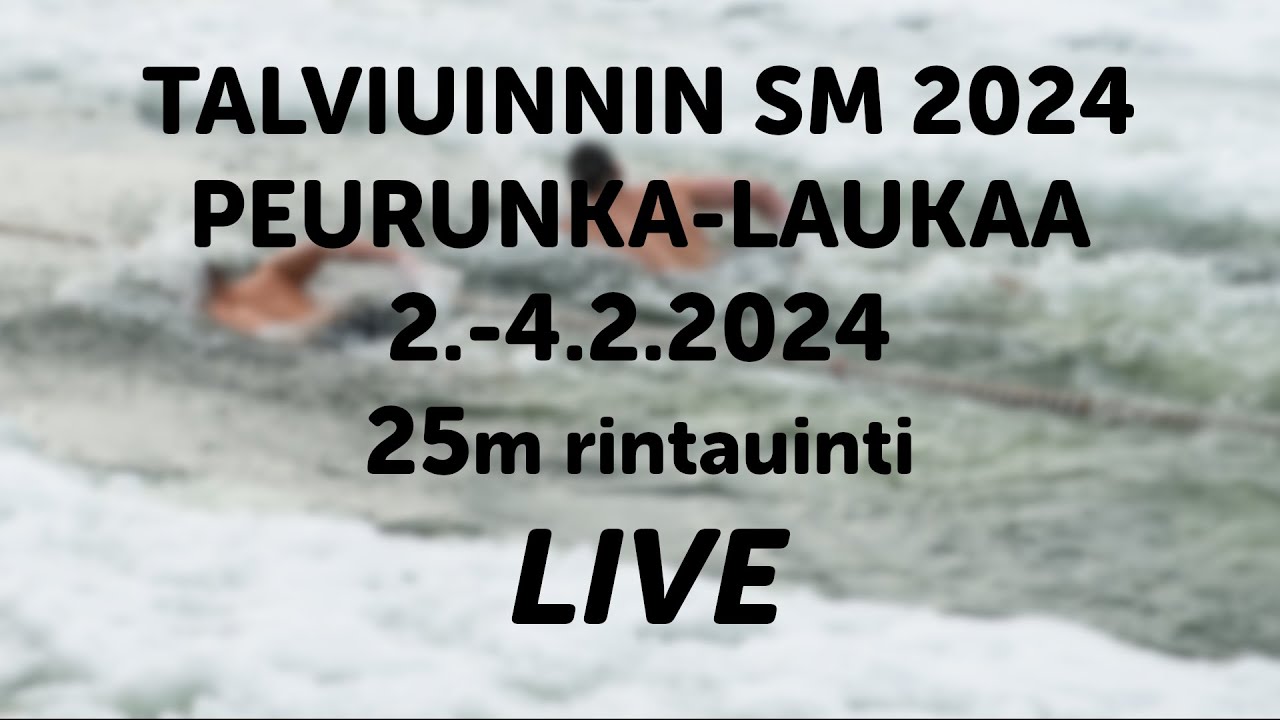Talviuinnin SM-kilpailut 2024, rintauinti 25m