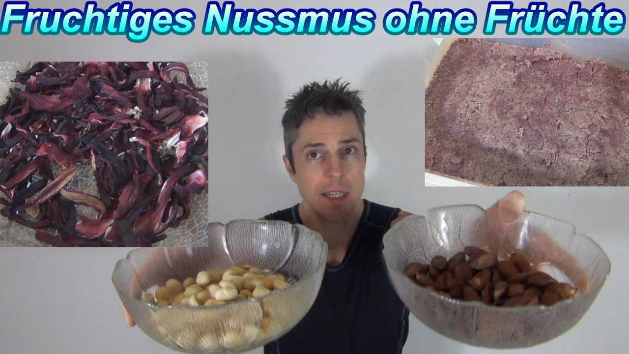 Fruchtig ohne Frucht?! Rohes Nussmus mit Pilinüssen, Macadamia & Hibiskus 🌺 – selbstgemacht & vegan!